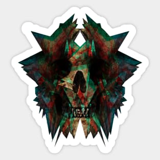 Skull LSDisplacement Sticker